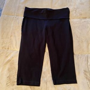Jenni black crop knee leggings